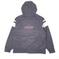 Mens Grey Nike Vintage 2000s Spellout Hooded  Coat