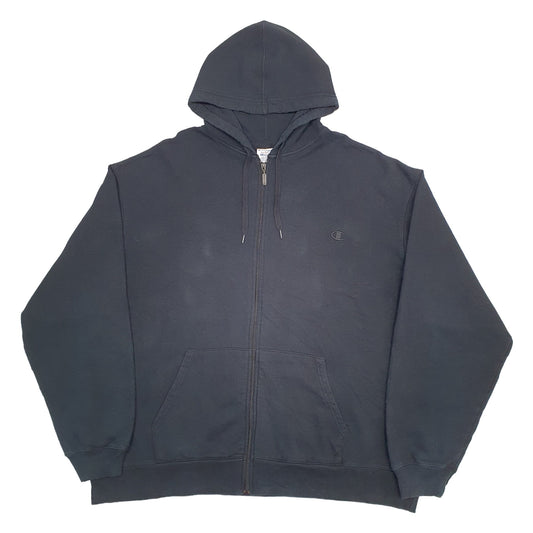 Mens Black Champion Full Zip Jumper