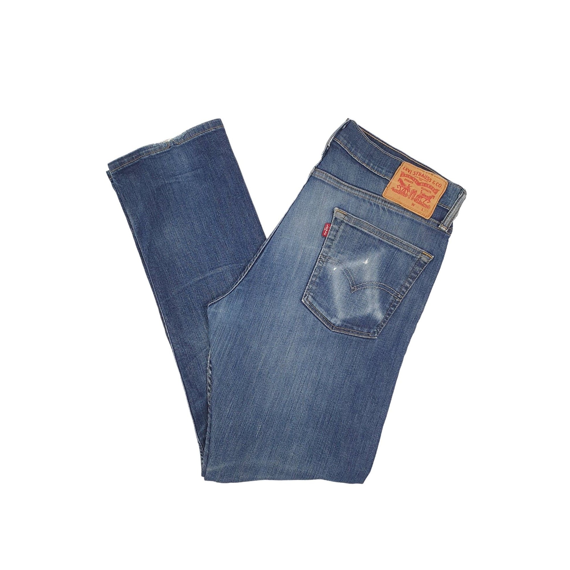Levis 513 Slim Fit Jeans W34 L32 Blue