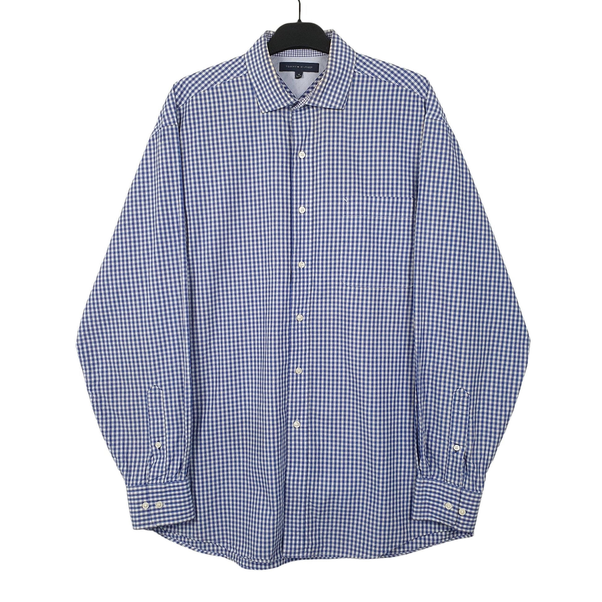 Tommy Hilfiger Long Sleeve Regular Fit Check Shirt Blue