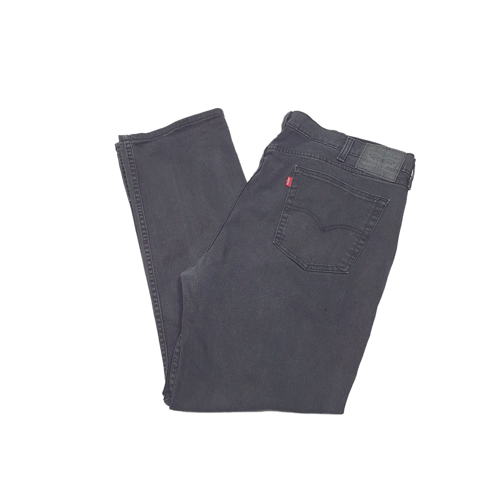 Levis 514 Straight Fit Stretch Jeans W42 L31 Black