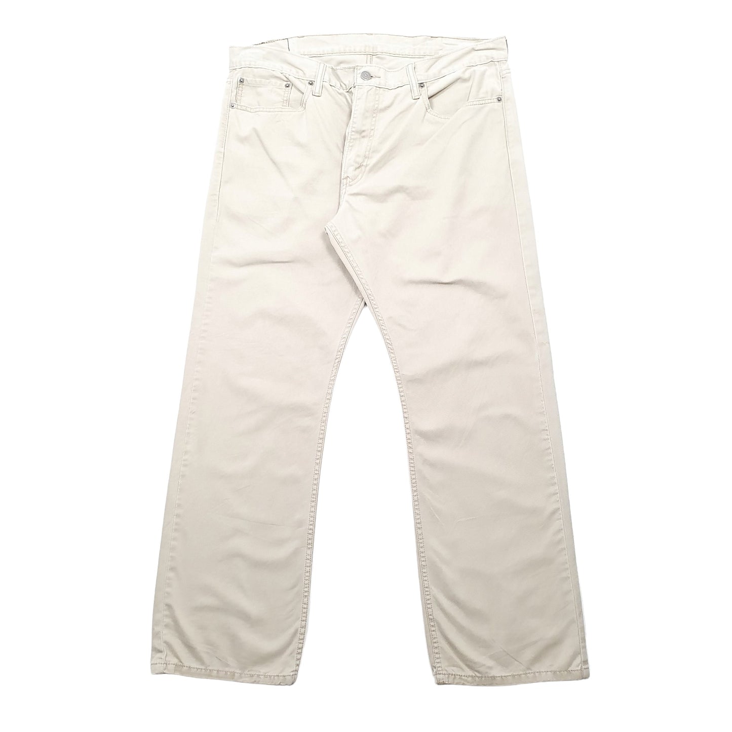 Levis 514 Straight Fit Jeans W38 L30 Beige