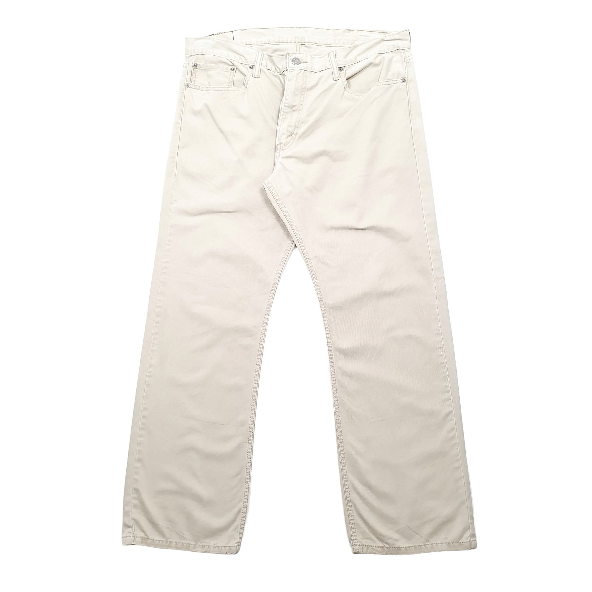 Levis 514 Straight Fit Jeans W38 L30 Beige