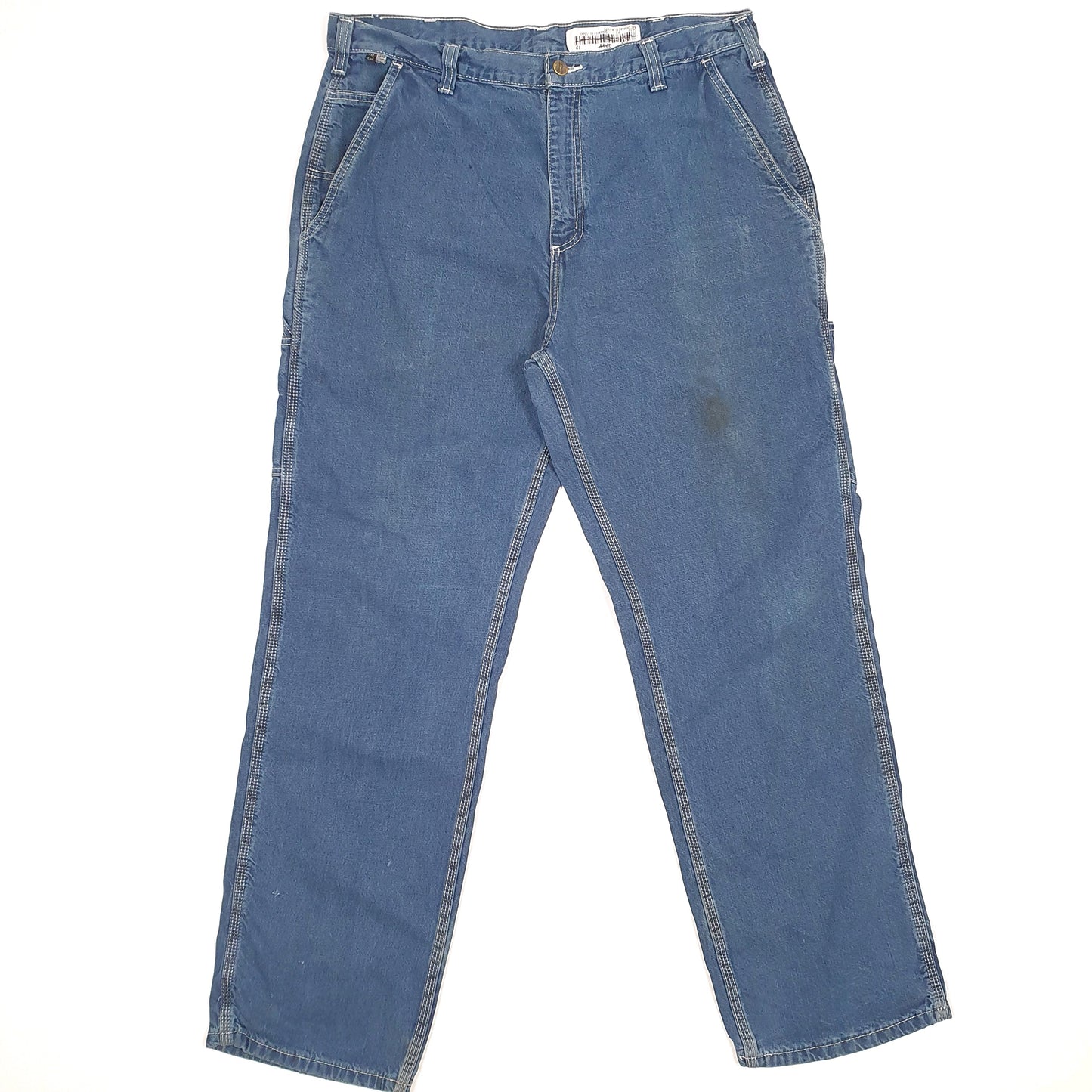 Carhartt Casual Loose Fit Carpenter Jeans W36 L32 Blue