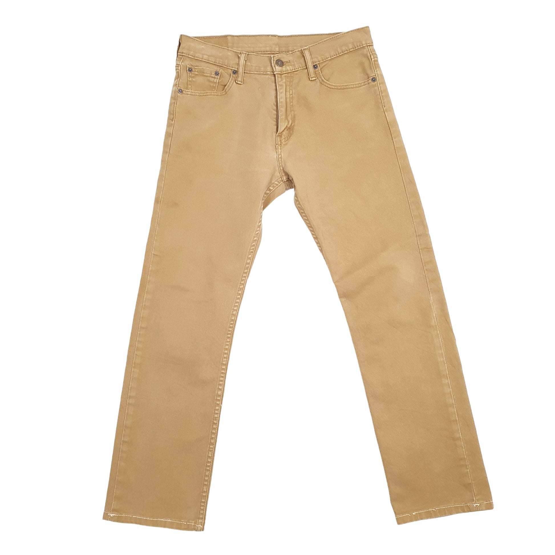 Levis 513 Slim Fit Jeans W29 L27 Beige