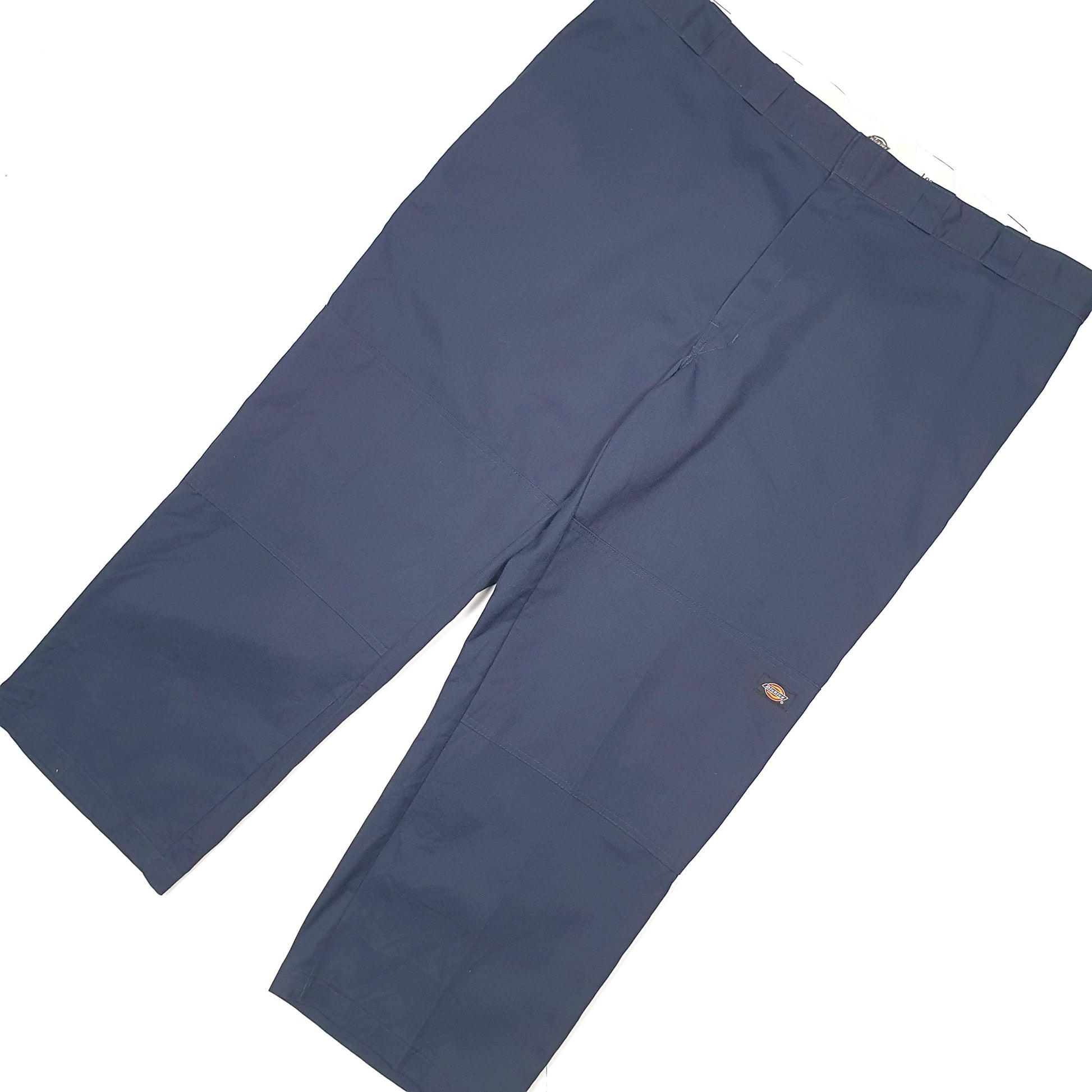 Mens Dickies Double Knee Workwear Loose Fit Navy Chino Trousers W48 L29 Navy