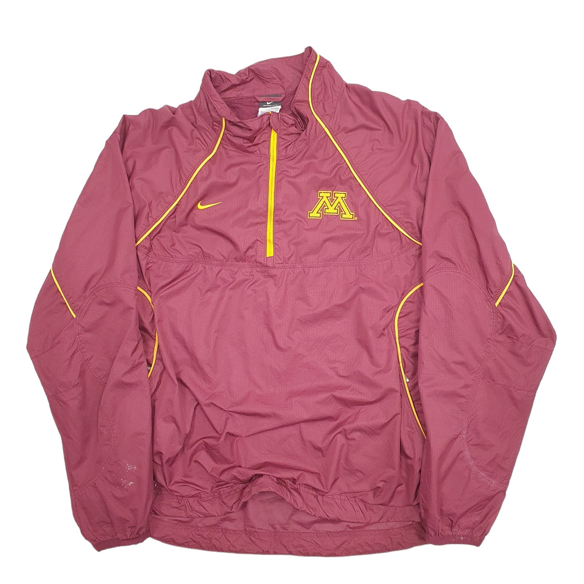Mens Burgundy Nike Minnesota Storm-Fit Windbreaker Coat