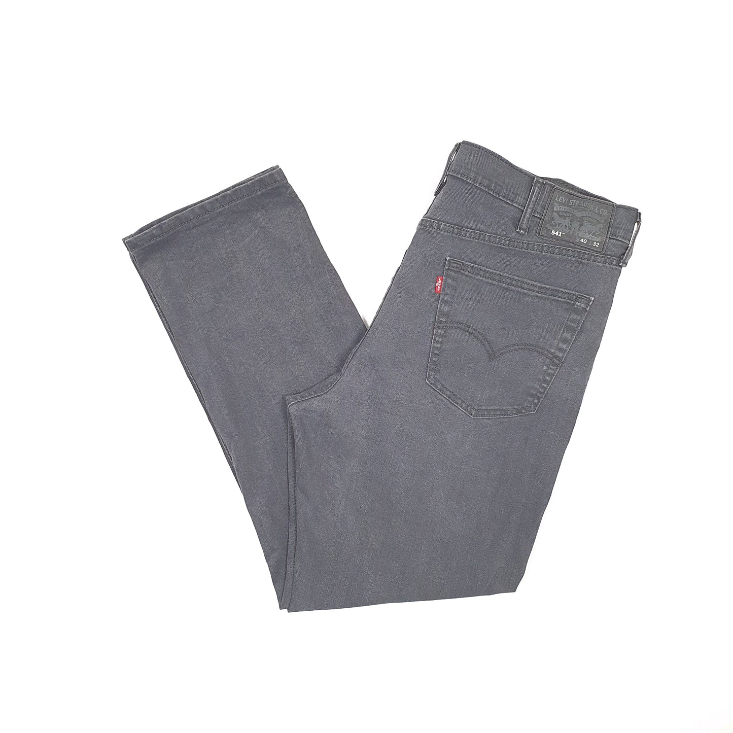 Levis 541 Tapered Fit Jeans W40 L31 Grey