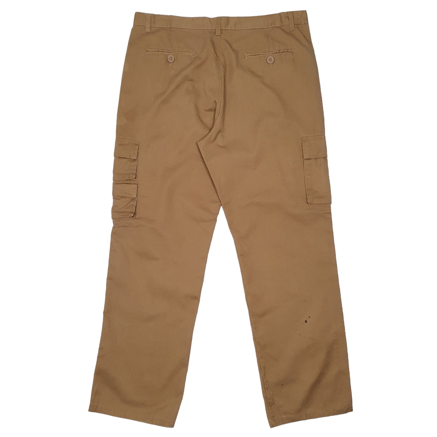 Mens Tan Old Skool Combat Pants Cargo Trousers