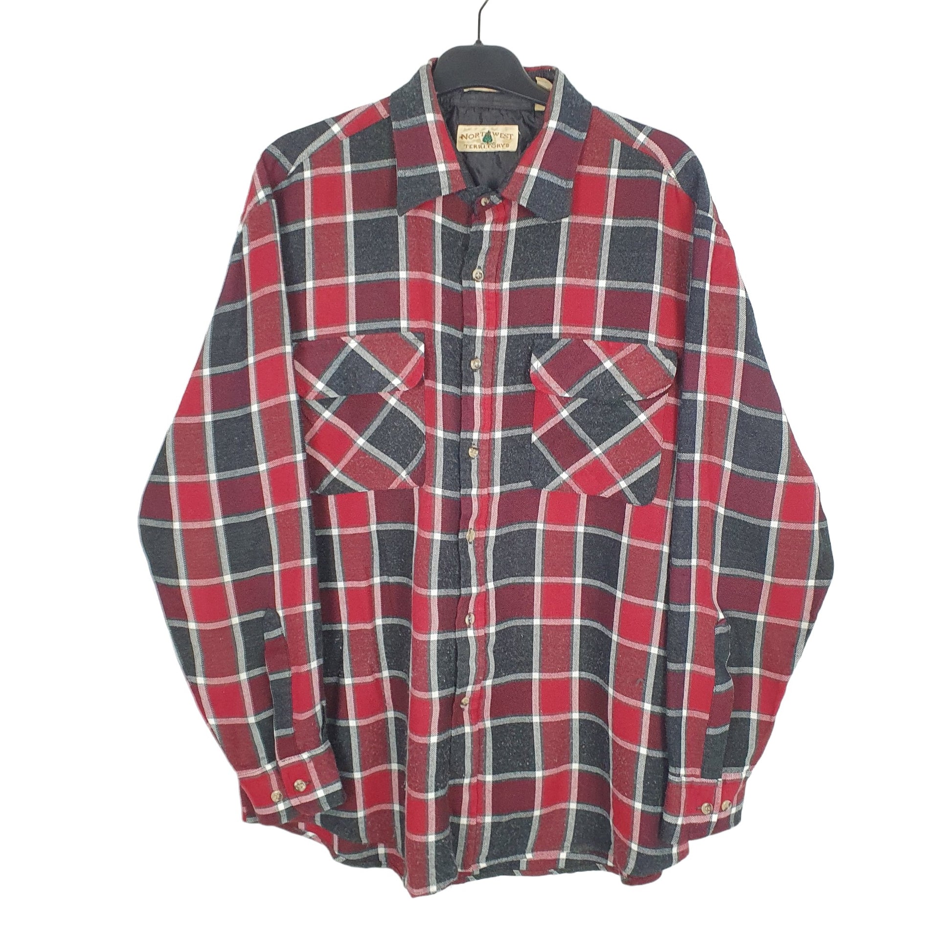 Northwest Flannel Shacket Long Sleeve Regular Fit Check Shirt Red