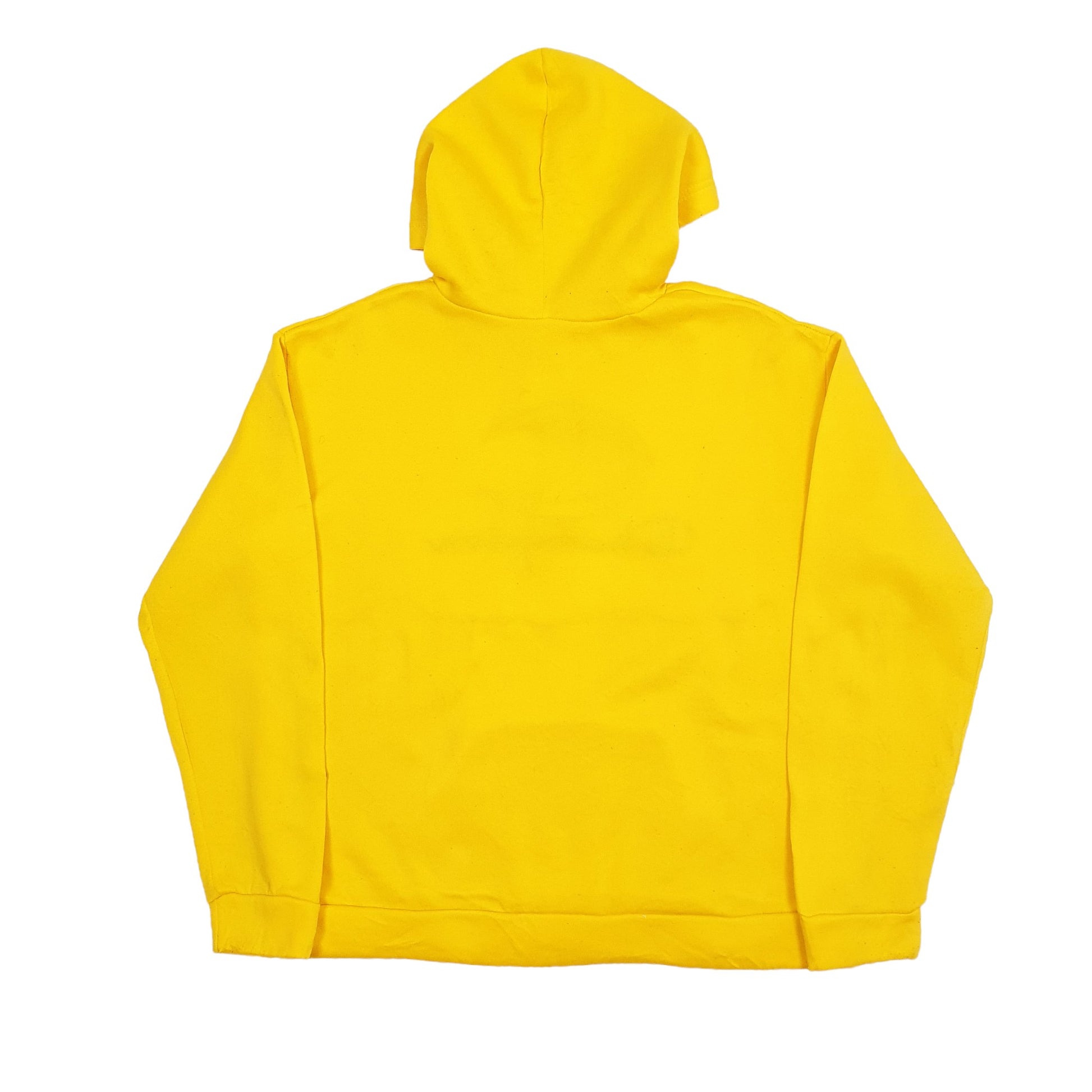 Mens Yellow Champion Spellout Hoodie Jumper