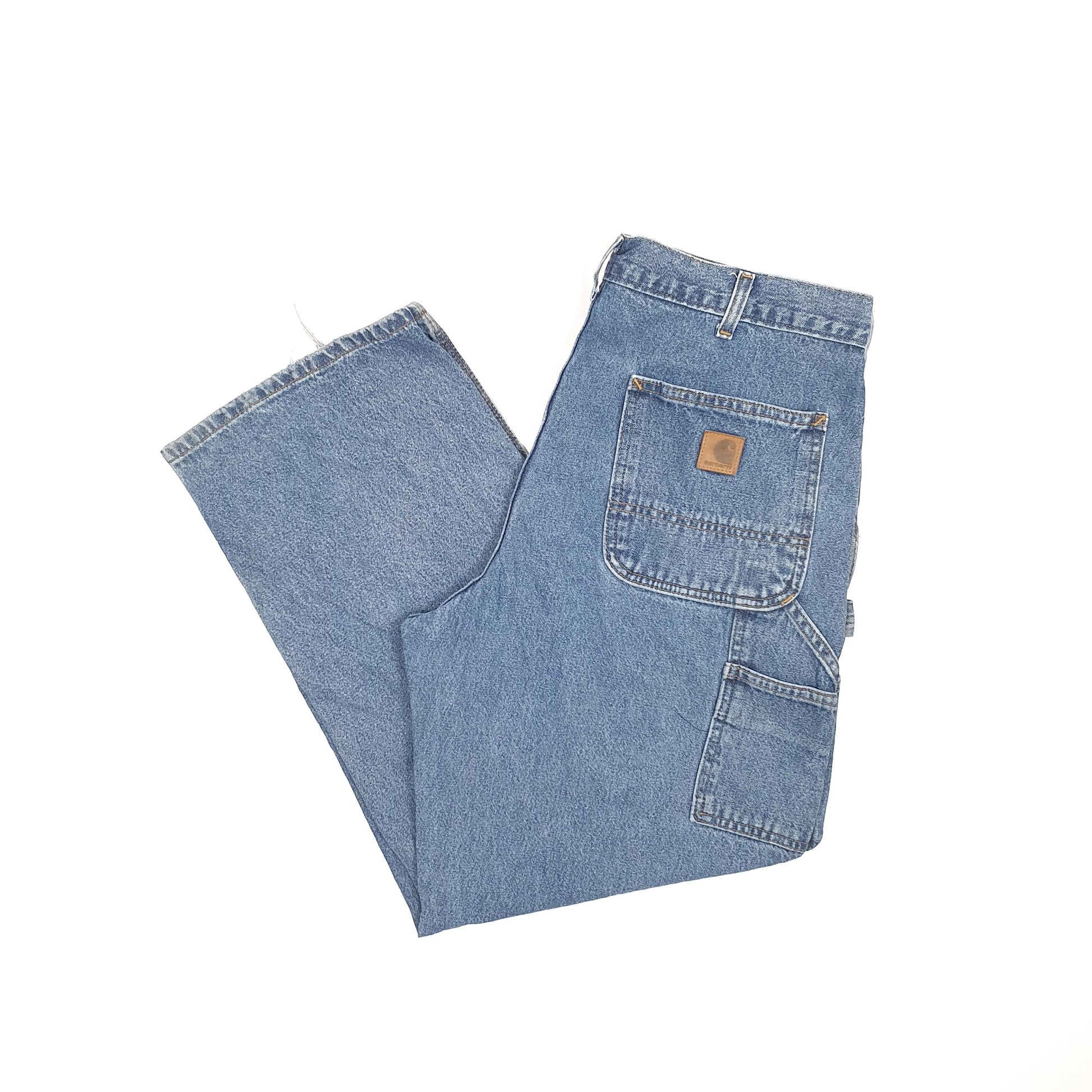 Carhartt Casual Loose Fit Carpenter Jeans W36 L29 Blue