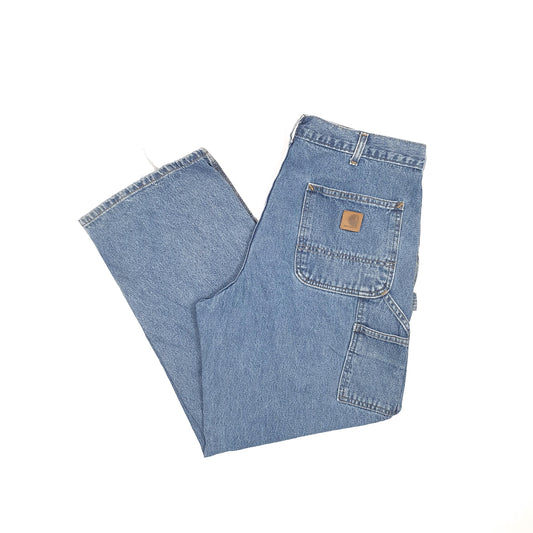 Carhartt Casual Loose Fit Carpenter Jeans W36 L29 Blue
