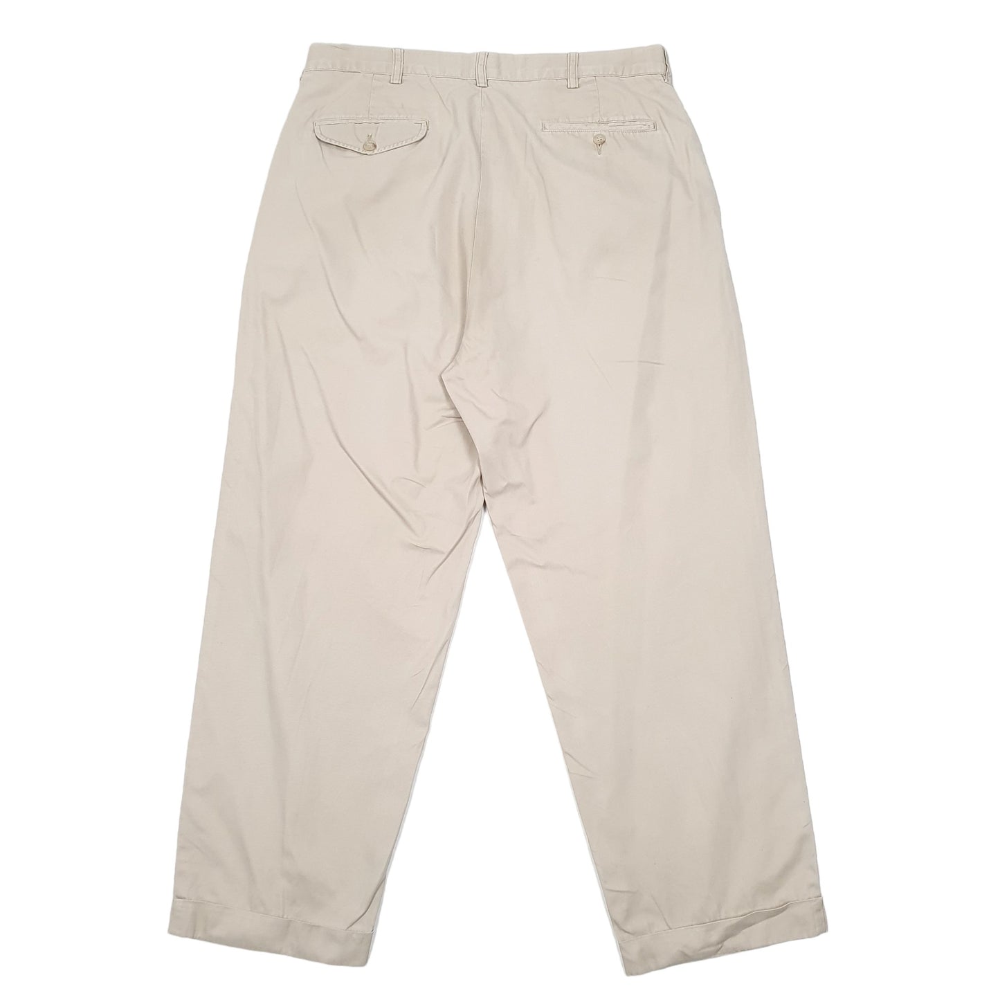 Mens Beige Polo Ralph Lauren Hammond Pant Double Pleated Chino Trousers