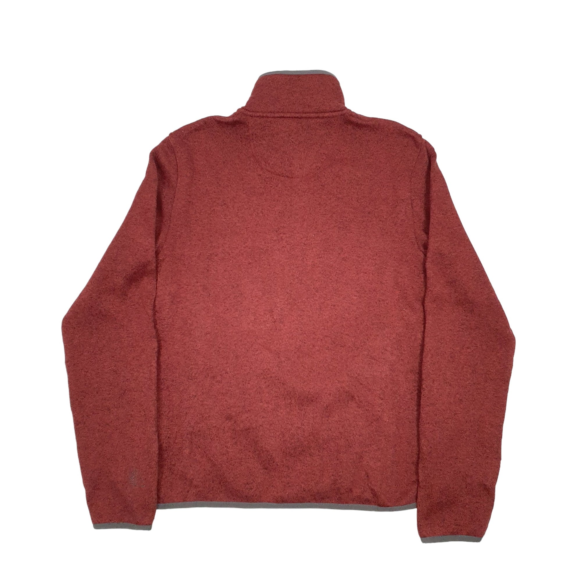 L.L.Bean Quarter Zip Fleece S Red