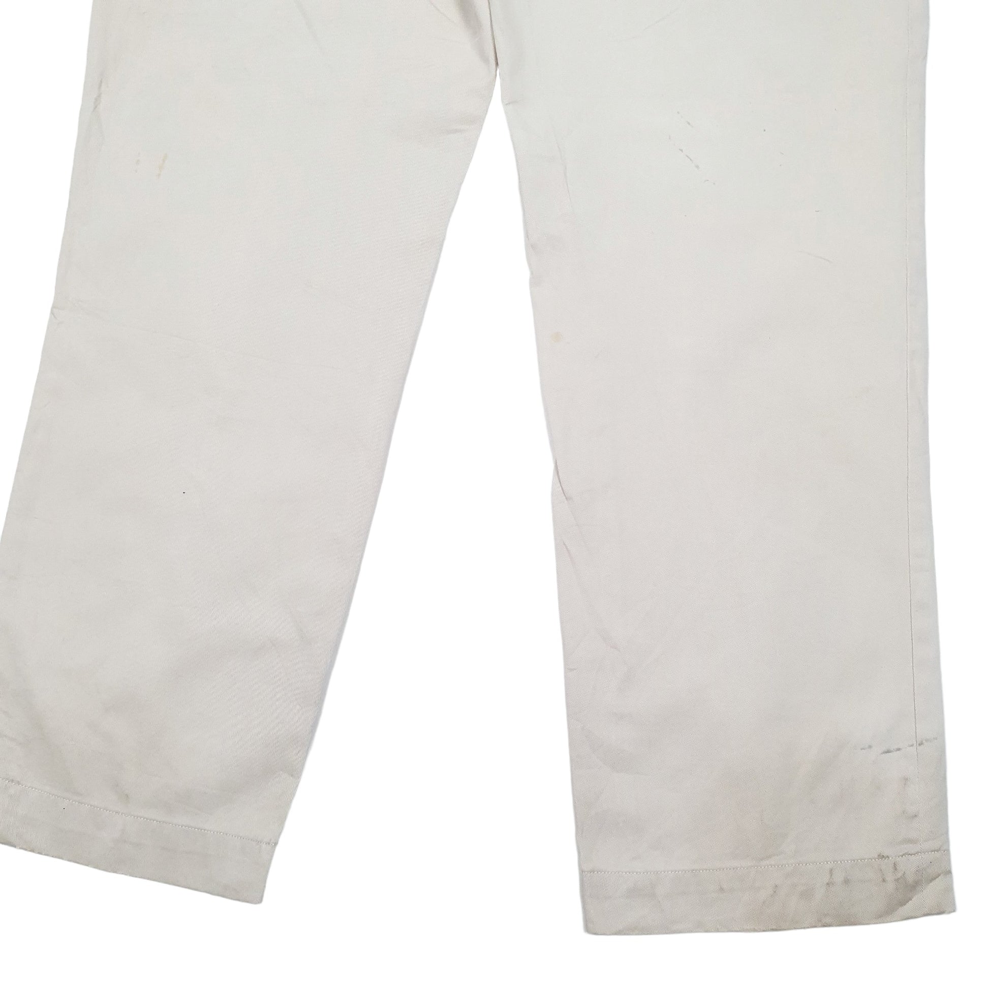 Mens Polo Ralph Lauren Cream Chino Trousers W38 L32 Cream