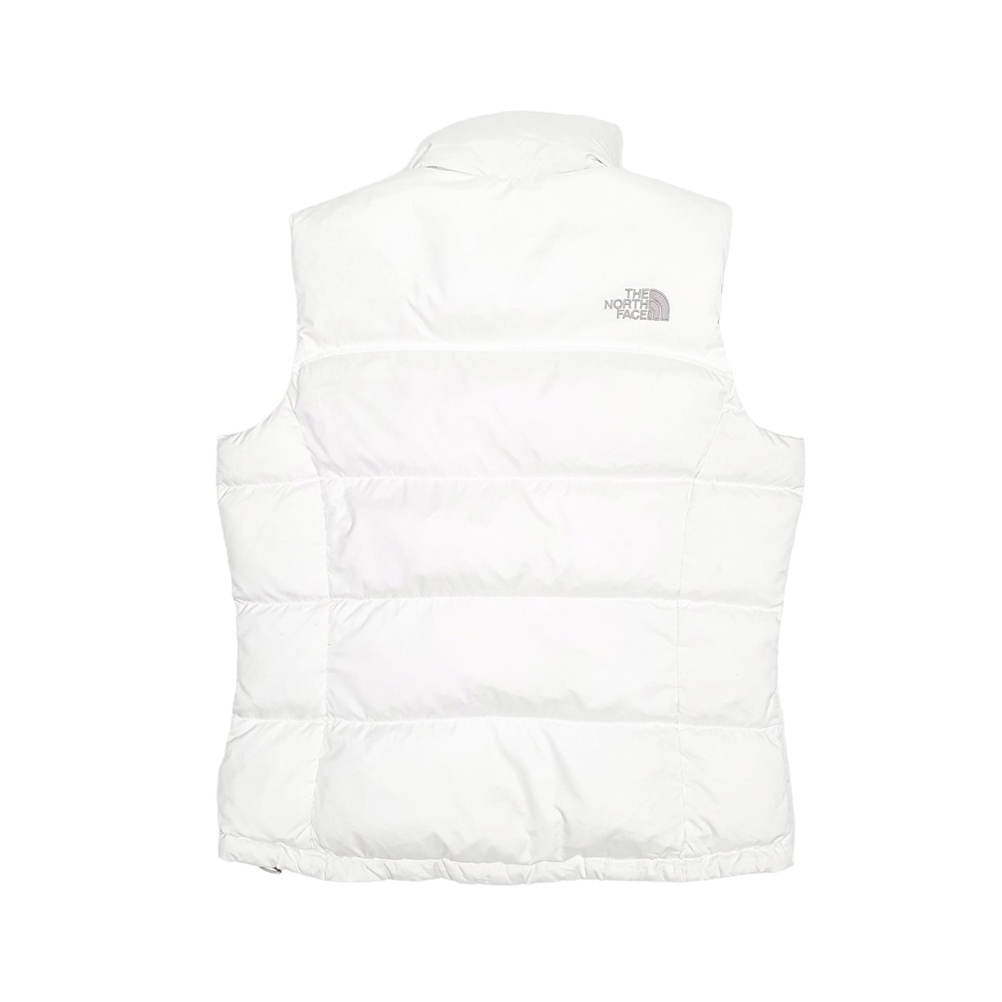 Womens White The North Face Gilet Vest Puffer Jacket Coat