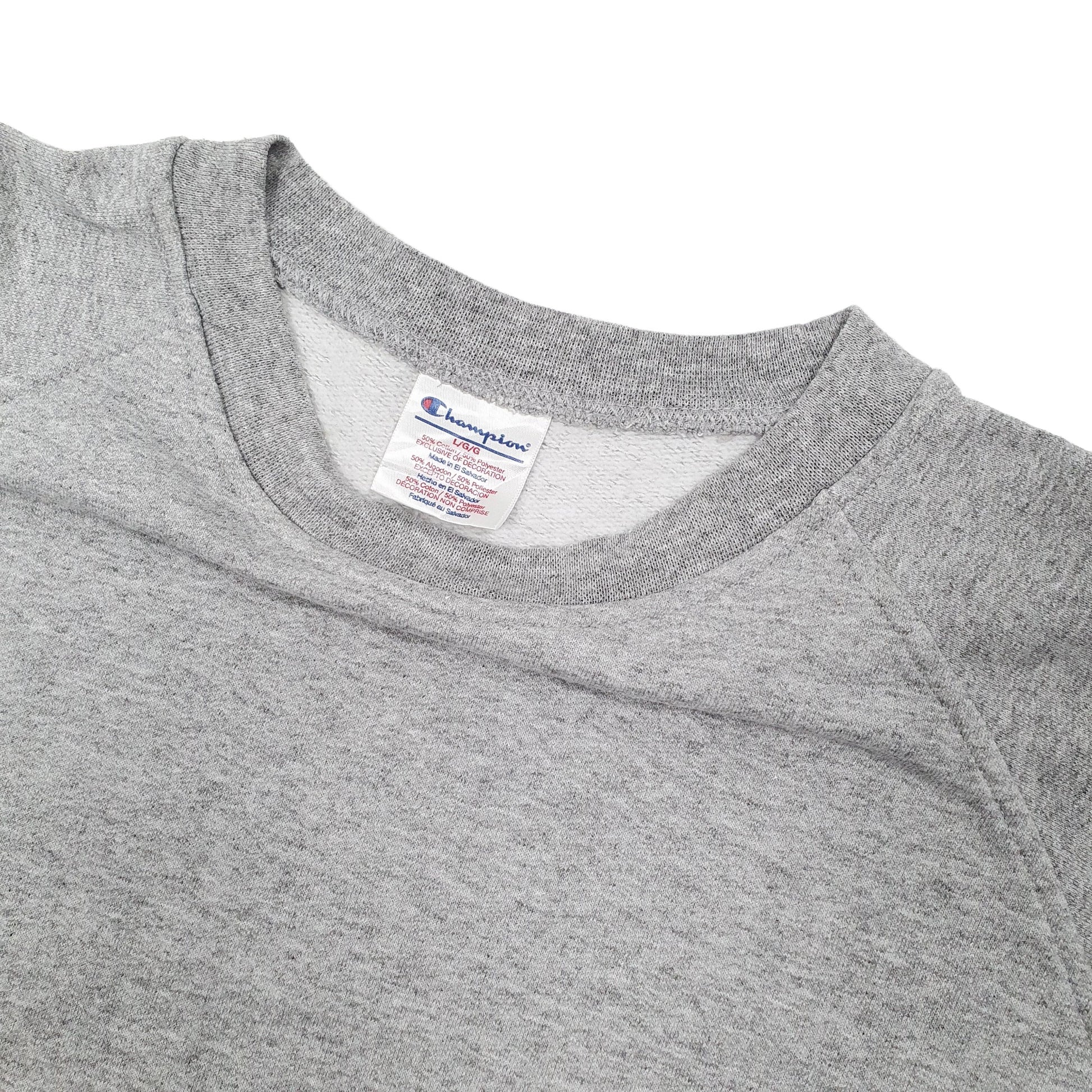 Mens Grey Champion  Crewneck Jumper