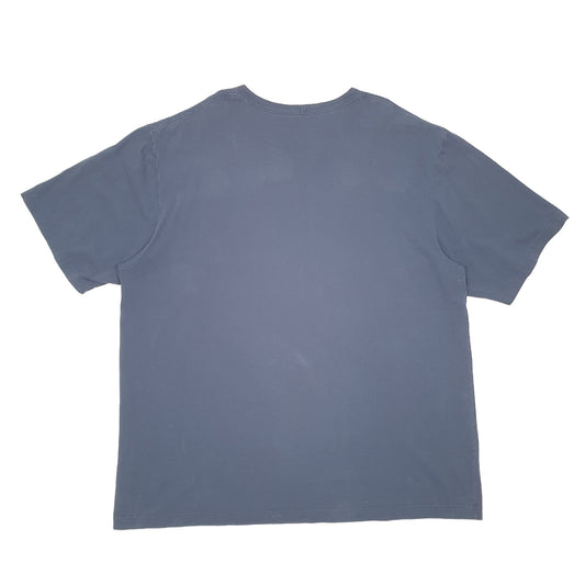 Mens Navy Carhartt Work Wear Pocket Short Sleeve T Shirt