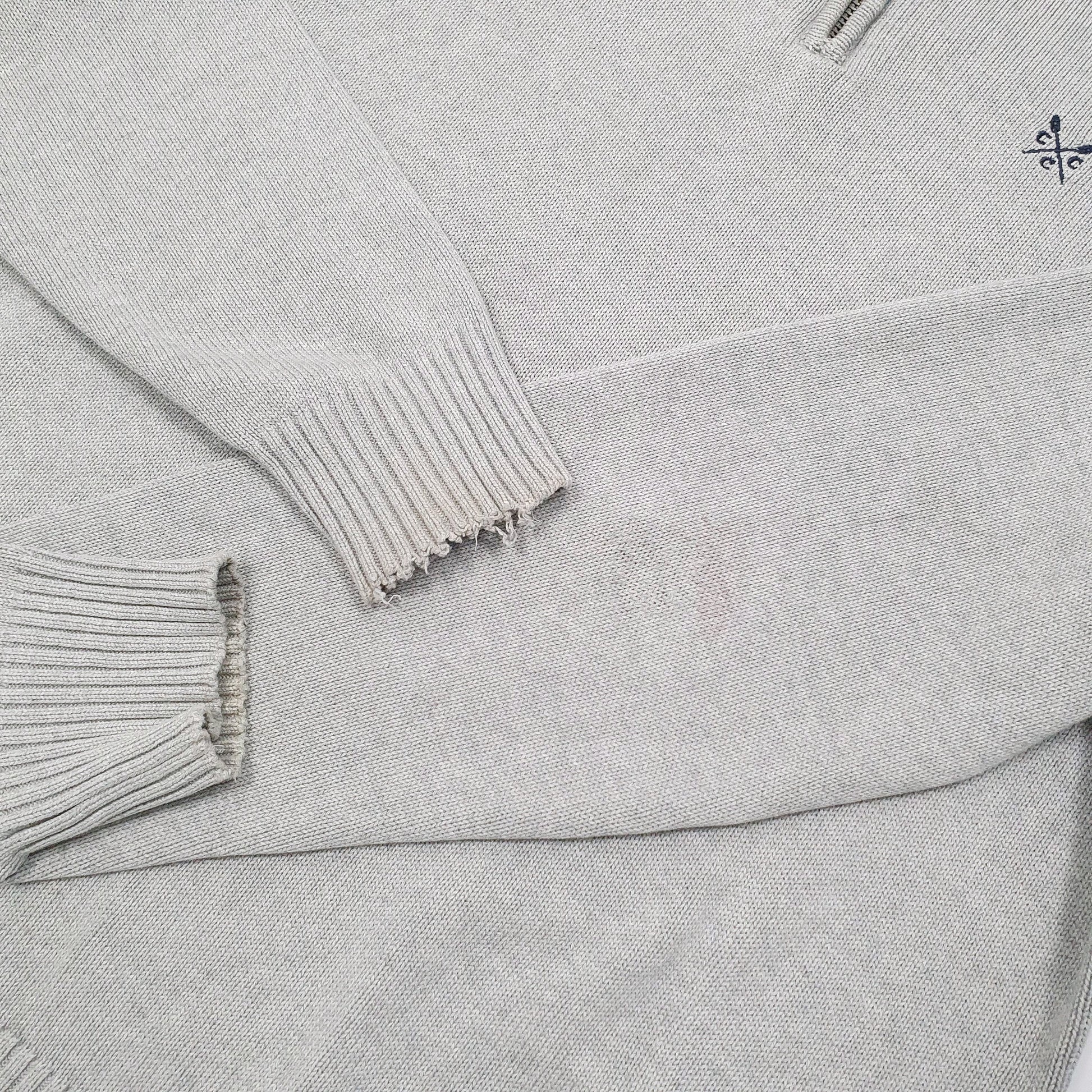 Crew Clothing Quarter Zip M Grey