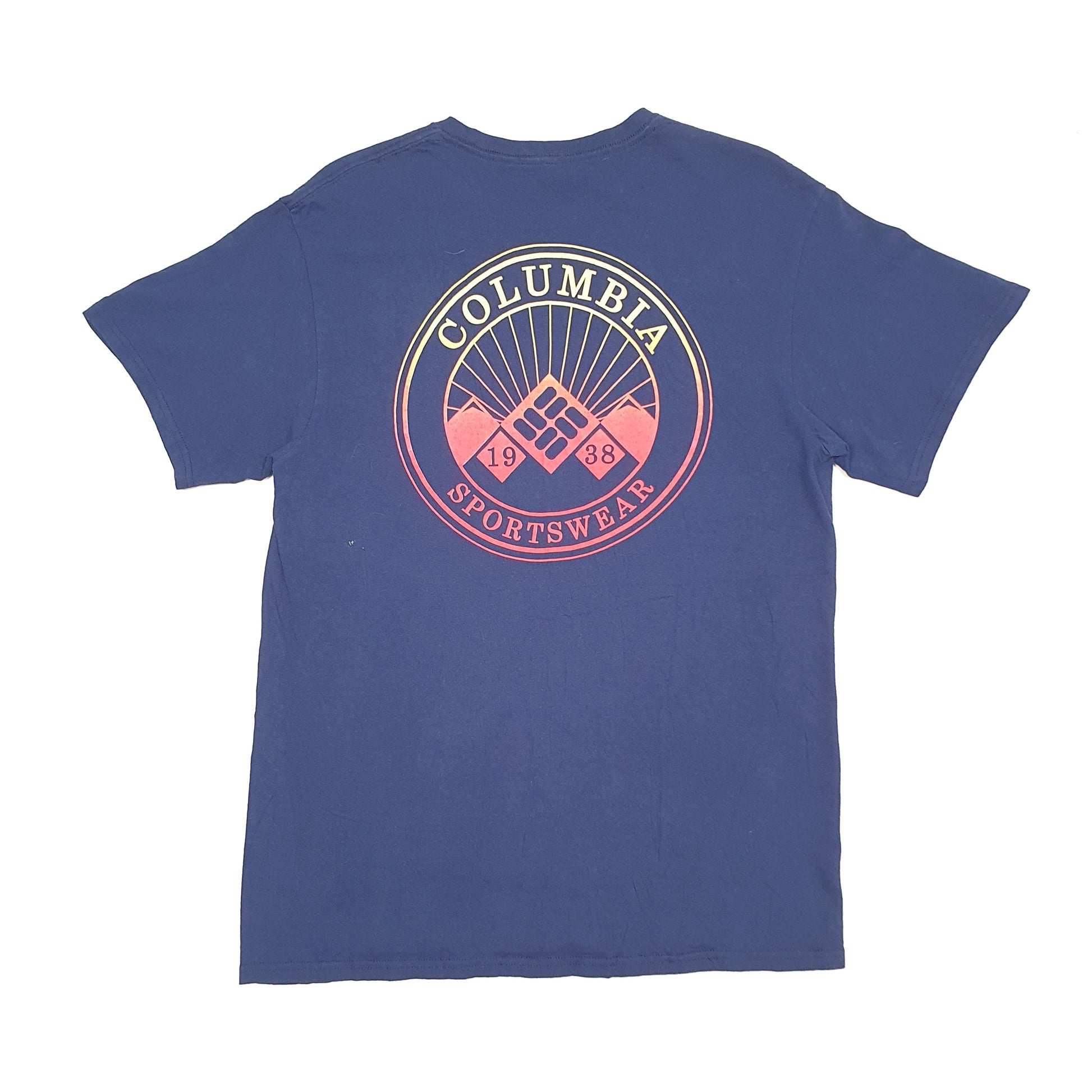 Mens Navy Columbia Sportswear  Short Sleeve T Shirt