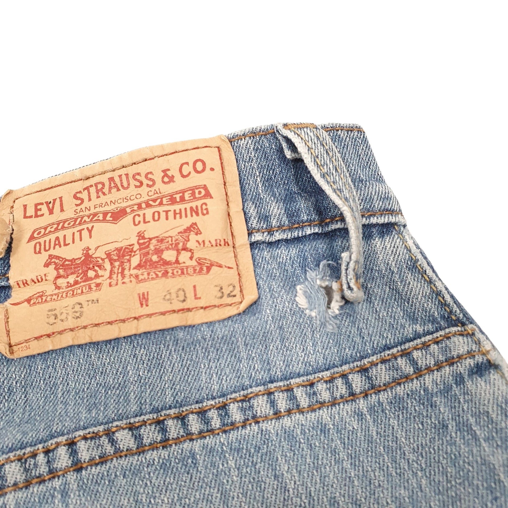 Levis 559 Relaxed Fit Jeans W40 L30 Blue