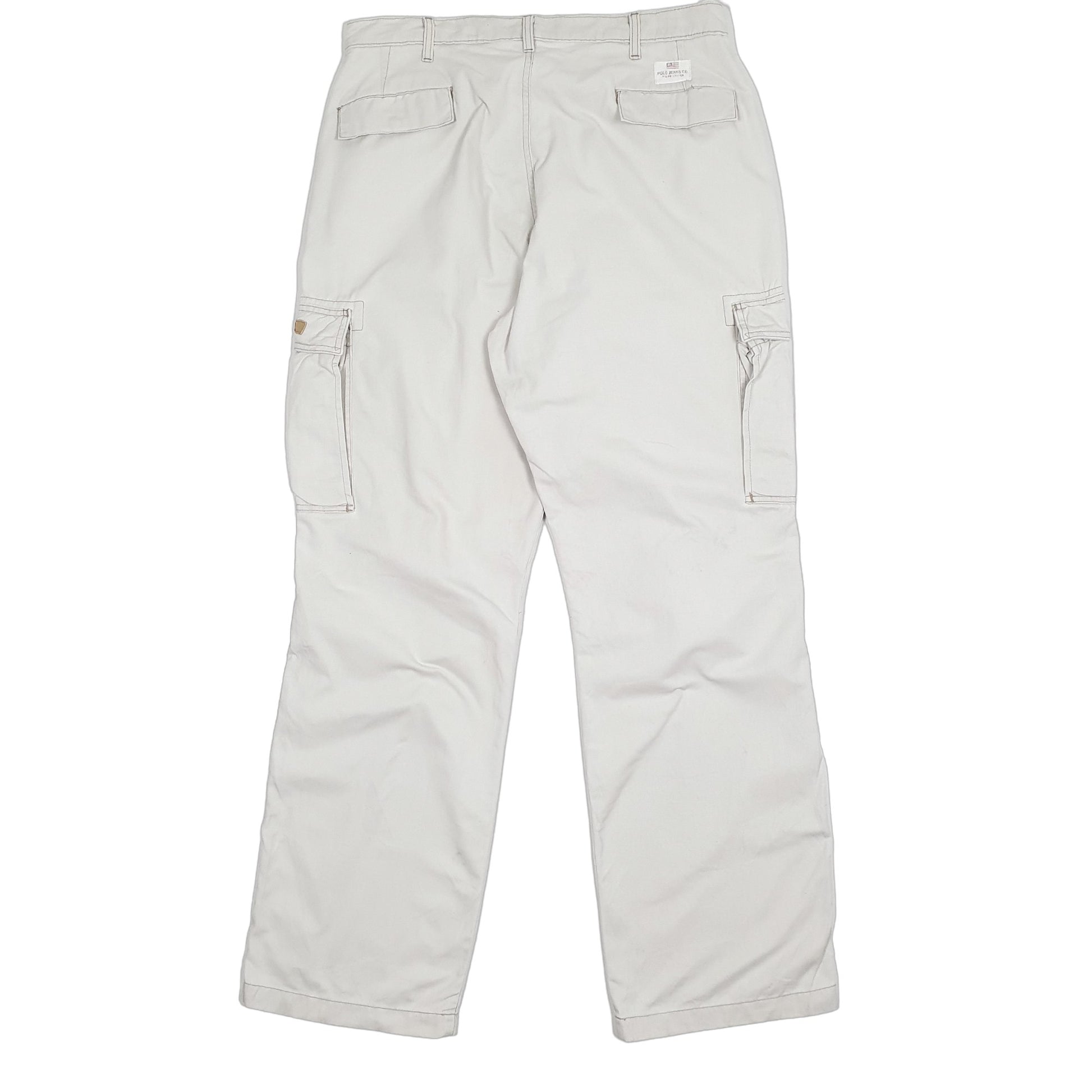 Mens Beige Polo Ralph Lauren Polo Jeans Freighter Combat Cargo Trousers