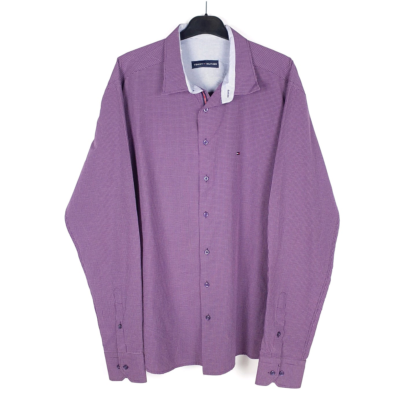 Purple Tommy Hilfiger Long Sleeve Shirt