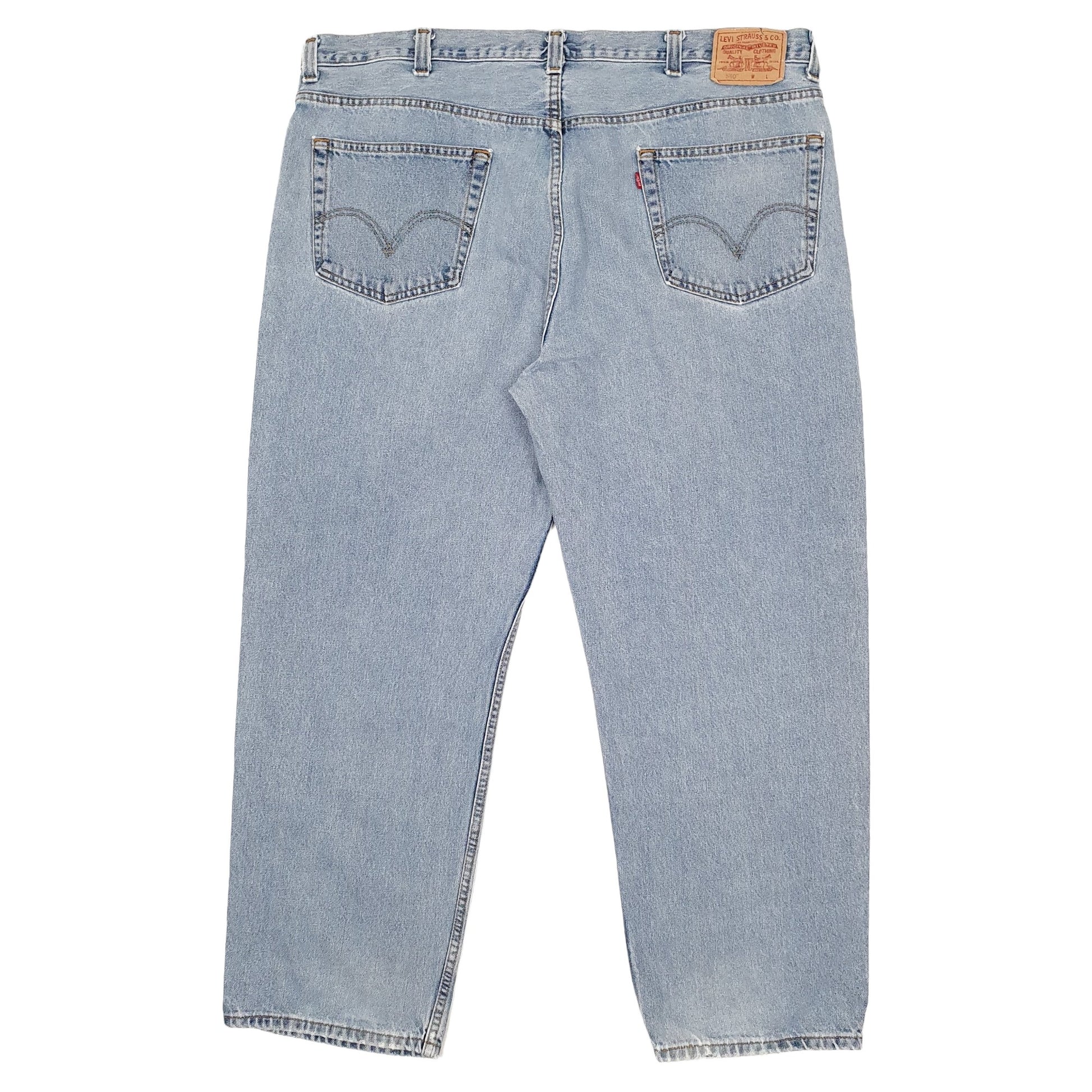 Levis 550 Relaxed Fit 1990s Jeans W44 L30 Blue
