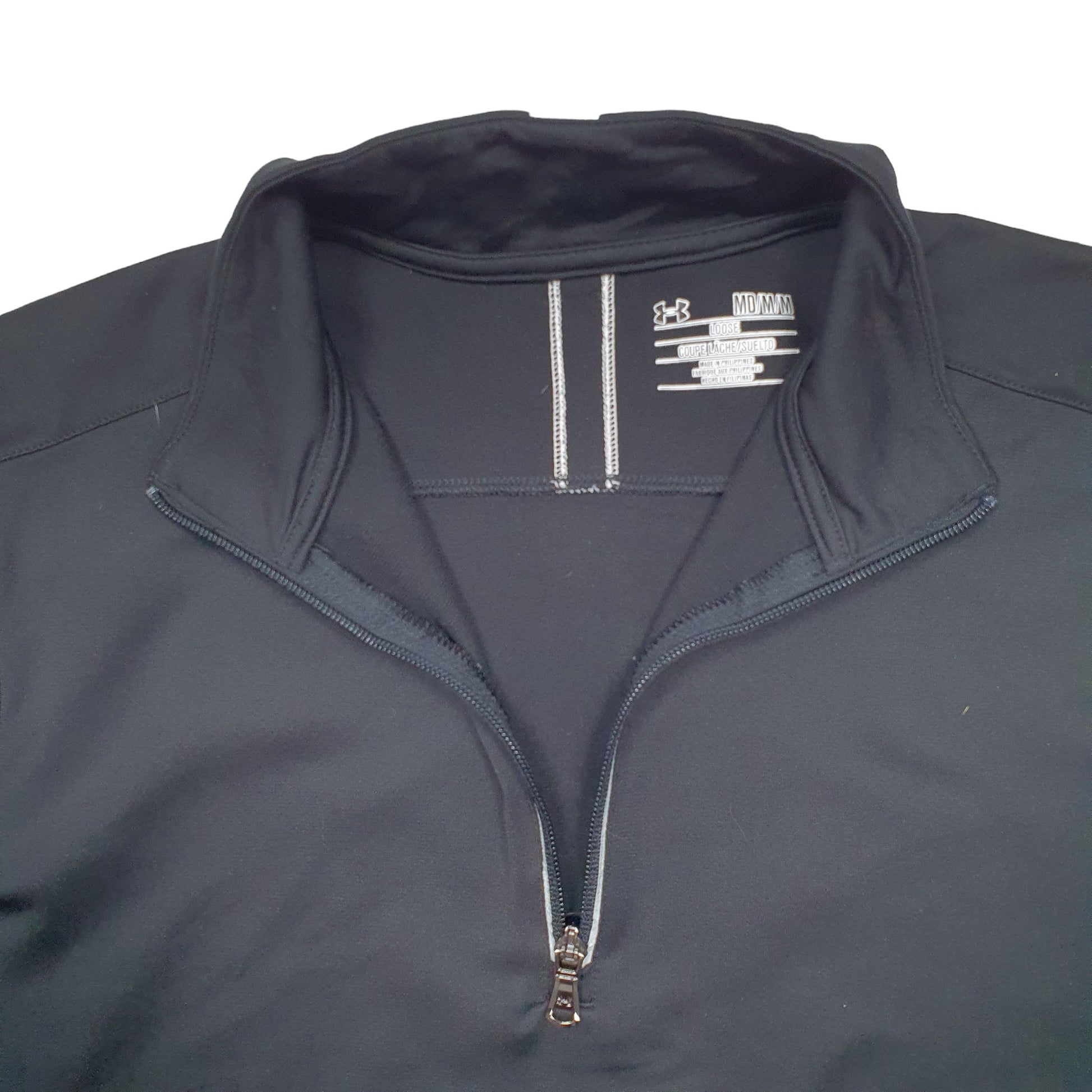 Mens Black Under Armour Active Quarter Zip Jumper