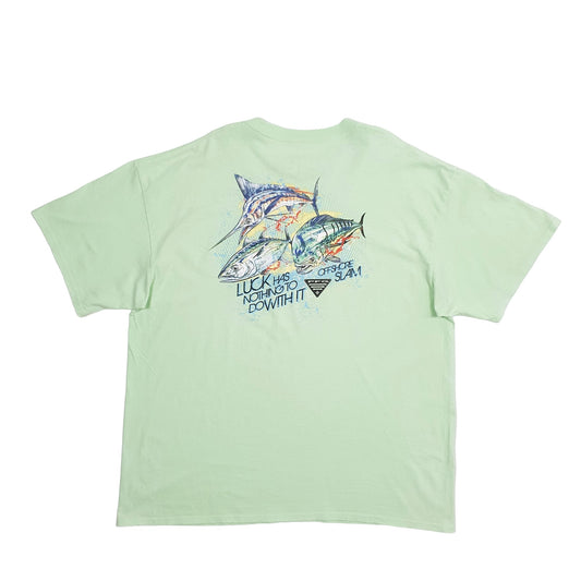 Mens Green Columbia Sportswear  Short Sleeve T Shirt