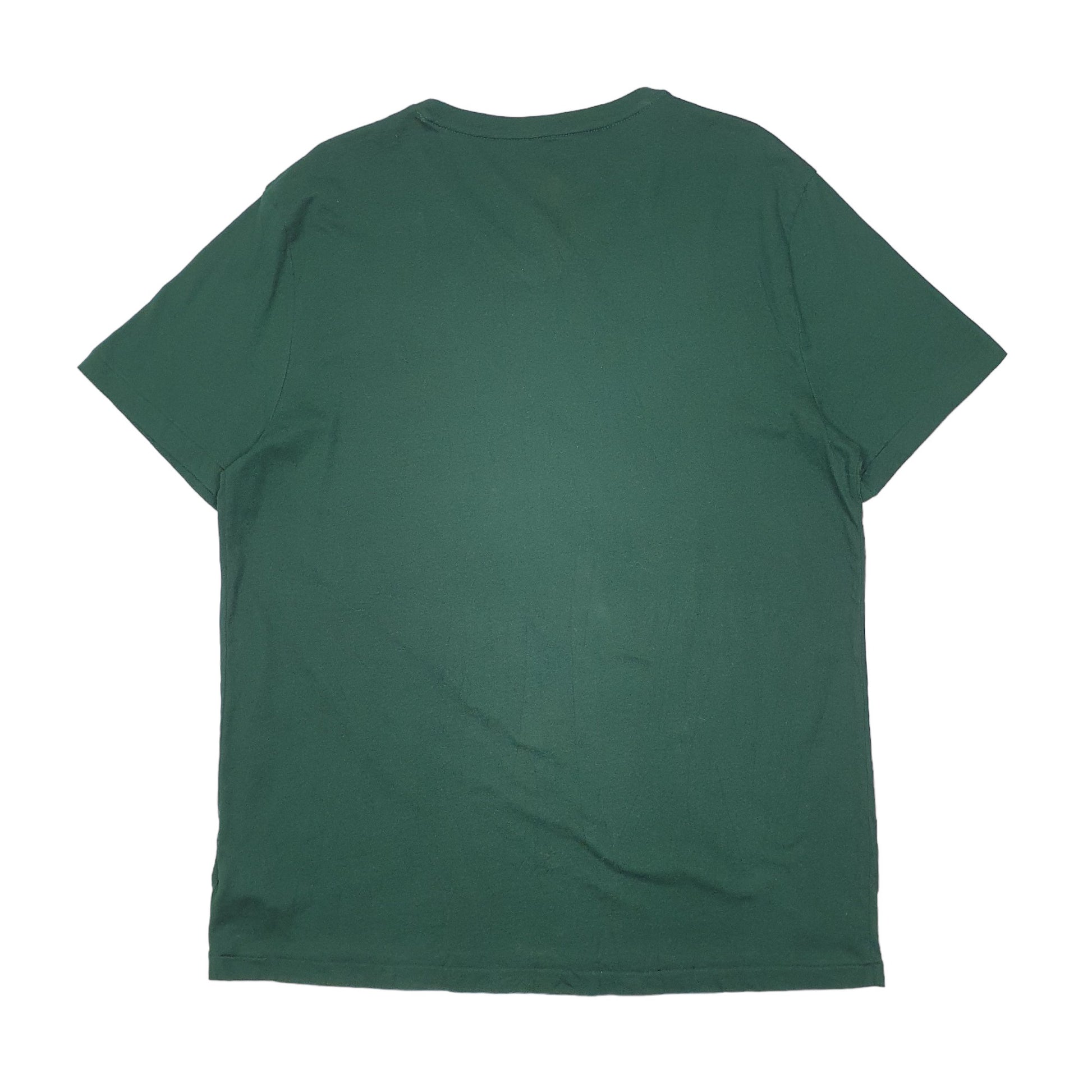 Mens Green Ralph Lauren Slim Fit Polo V Neck Short Sleeve T Shirt