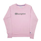 Womens Pink Champion  Crewneck Jumper