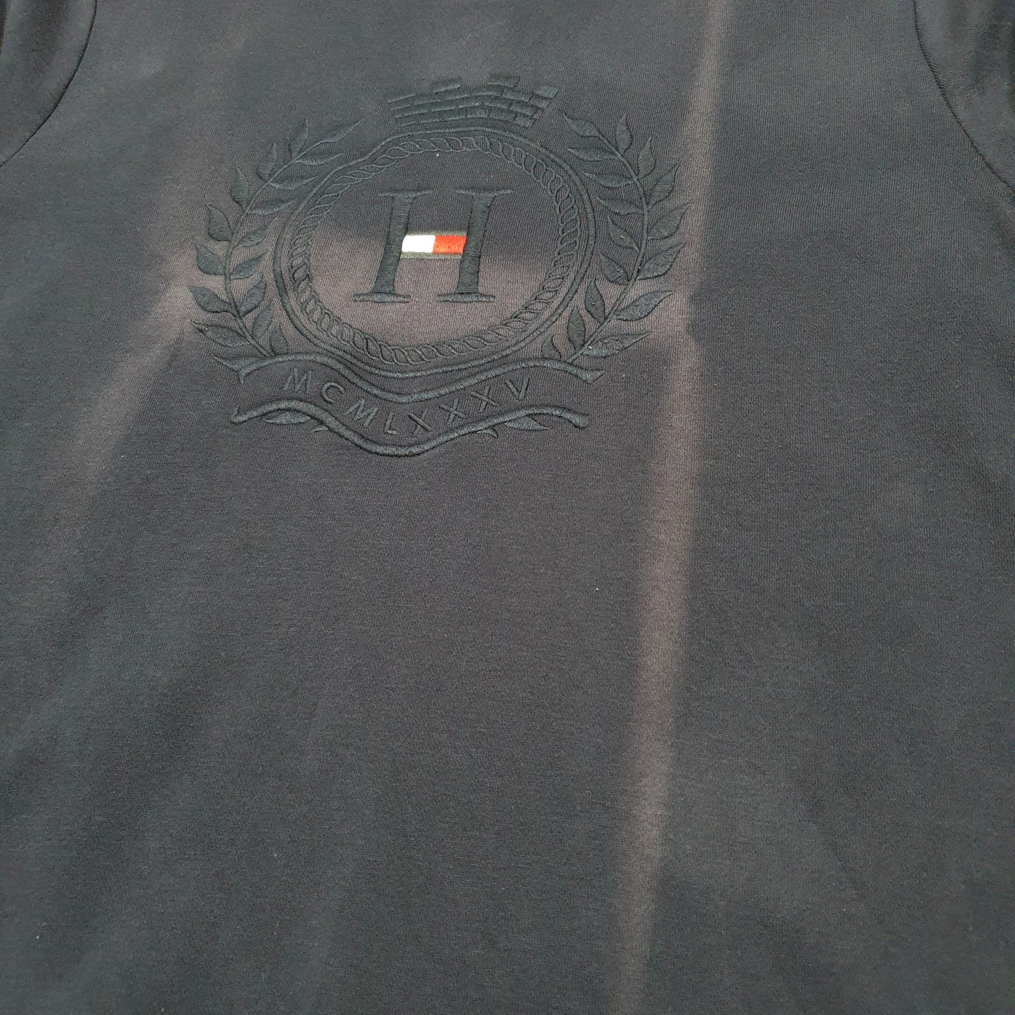 Womens Navy Tommy Hilfiger Crest Crewneck Jumper