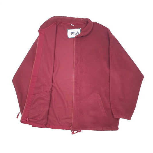 Fila Magic Line Full Zip Fleece XXL Burgundy