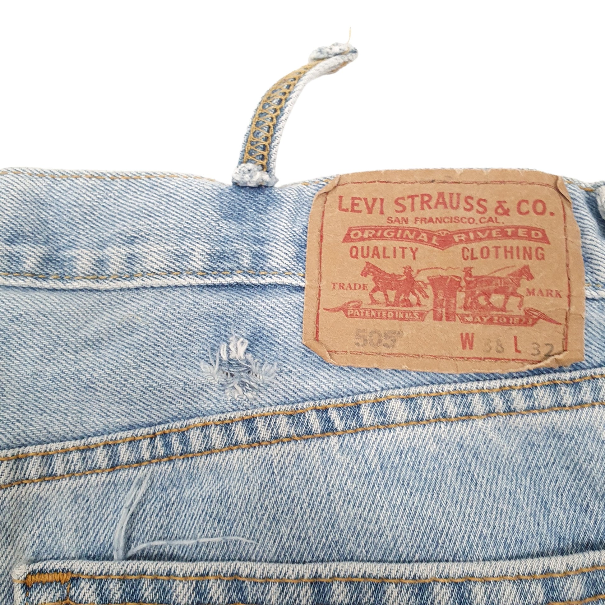 Levis 505 Regular Fit Jeans W38 L33 Blue