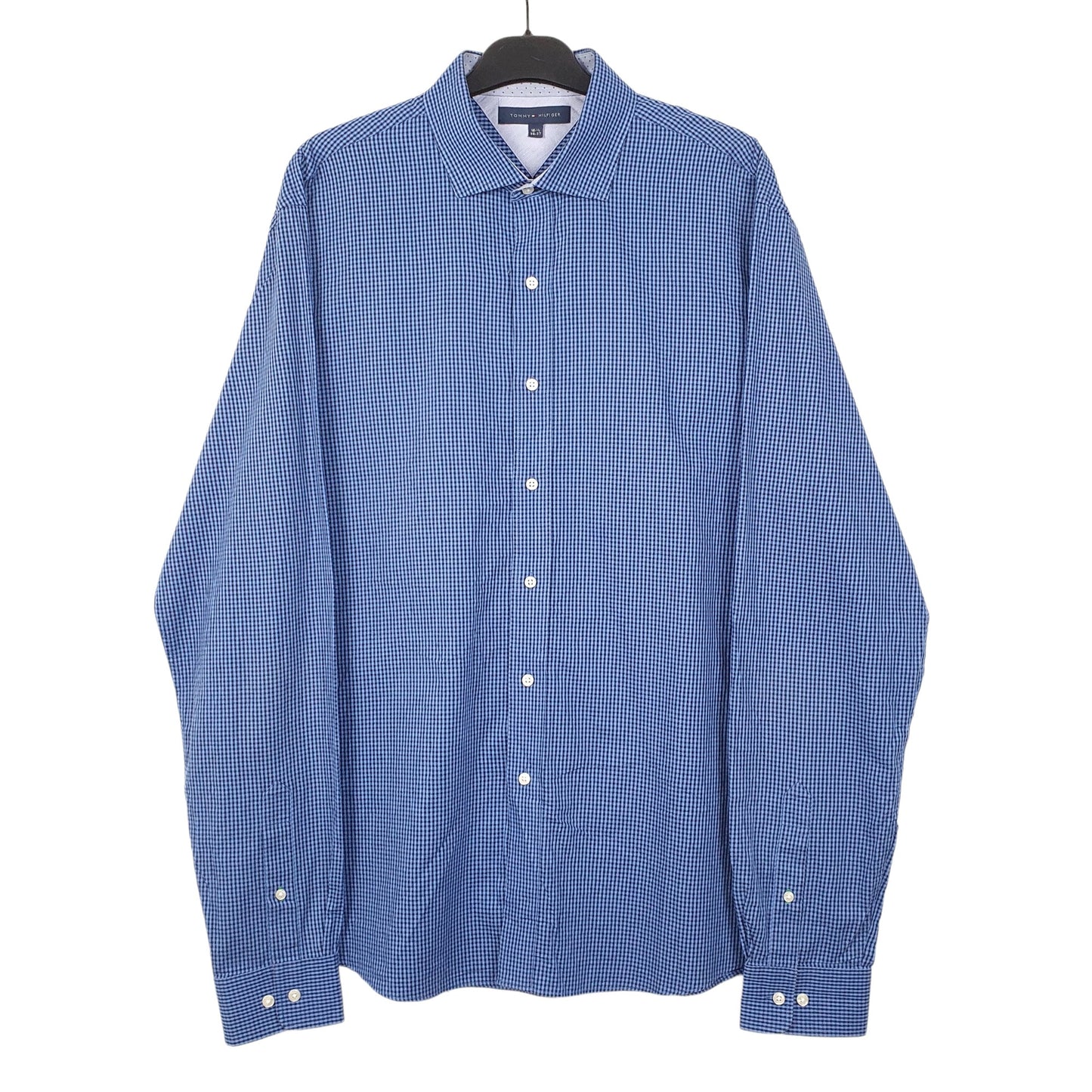 Tommy Hilfiger Long Sleeve Regular Fit Check Shirt Blue