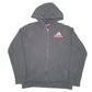 Womens Black Adidas Hoodie Full Zip Jumper