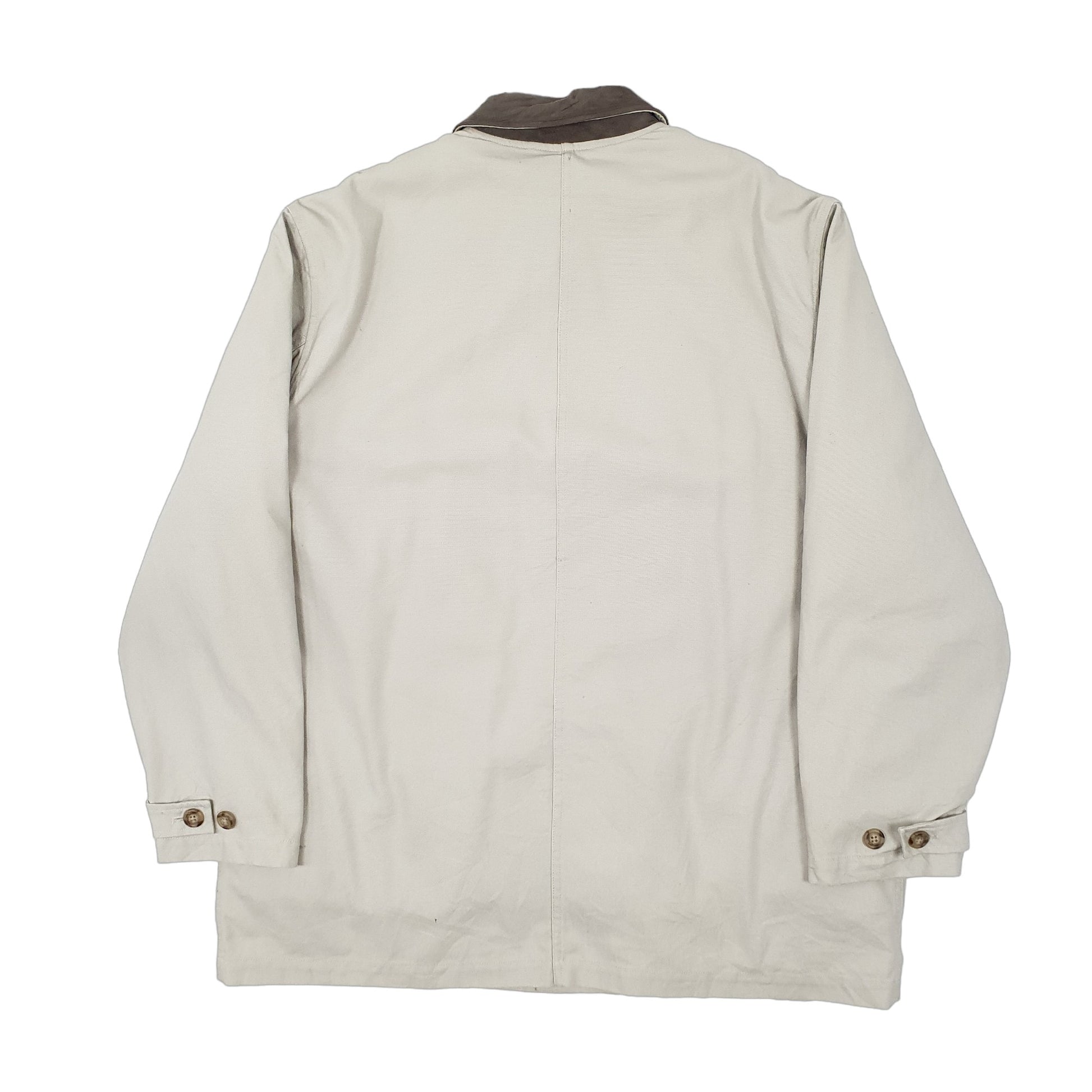 Mens Grey Lands End Workwear Chore Coat Coat