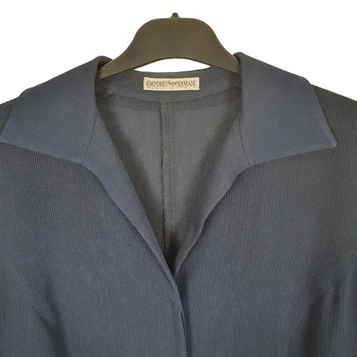 Armani Long Sleeve Regular Fit Shirt Navy