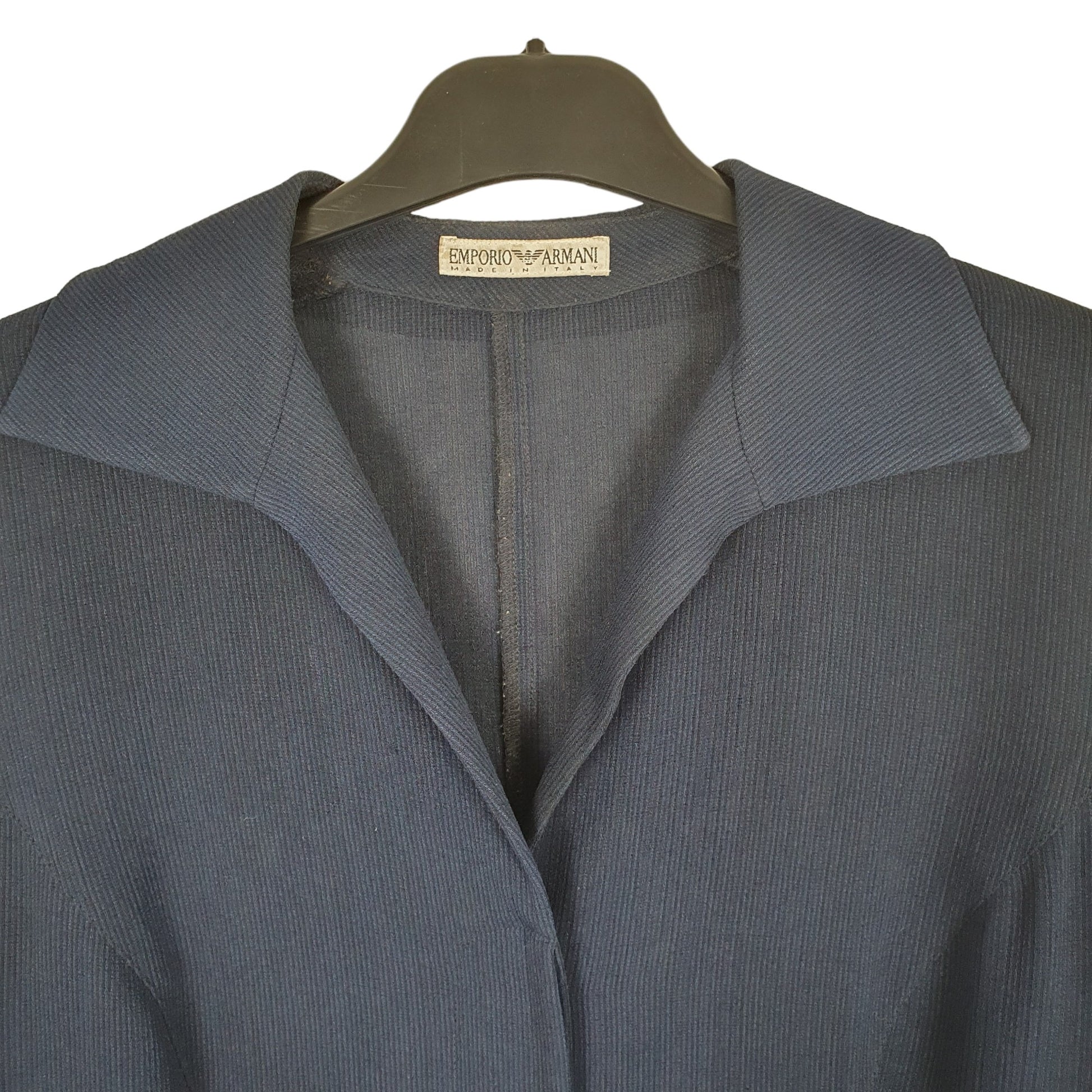 Armani Long Sleeve Regular Fit Shirt Navy