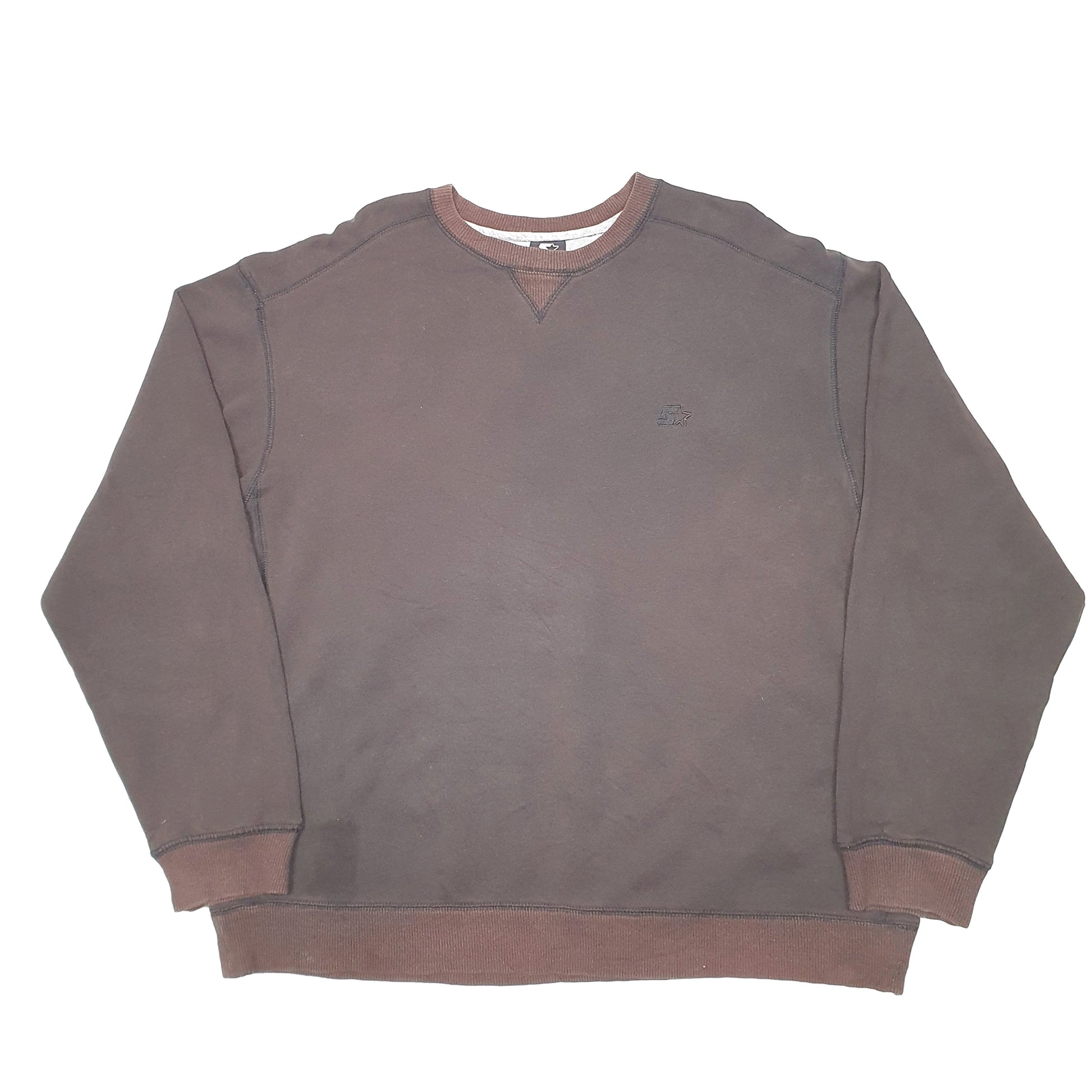 Mens Brown Starter  Crewneck Jumper