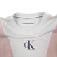 Womens White Calvin Klein Spellout Crewneck Jumper