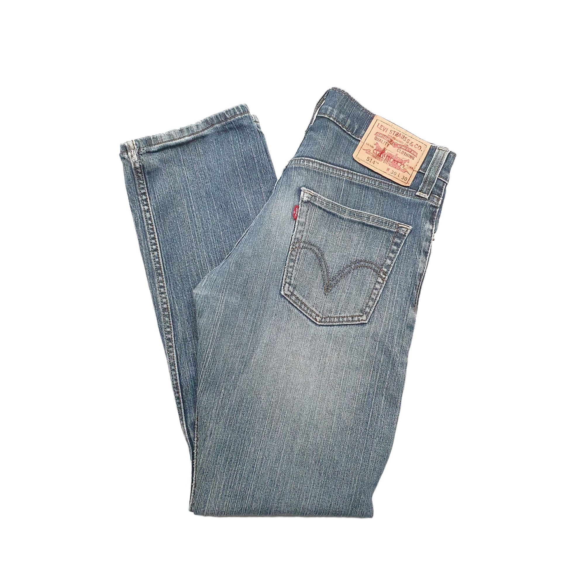 Levis 514 Straight Fit Jeans W30 L30 Blue