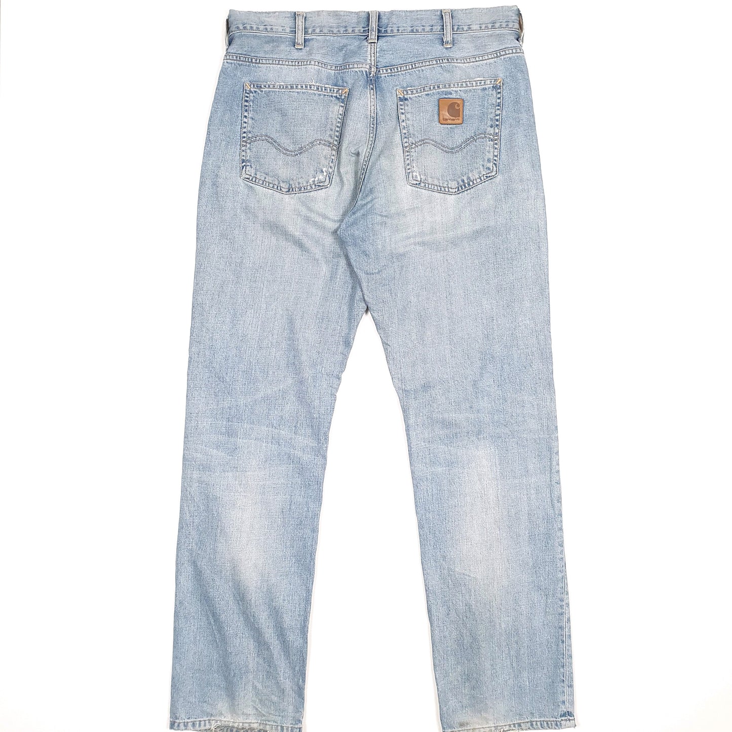 Carhartt Casual Straight Fit WIP Relaxed Jeans W36 L33 Blue