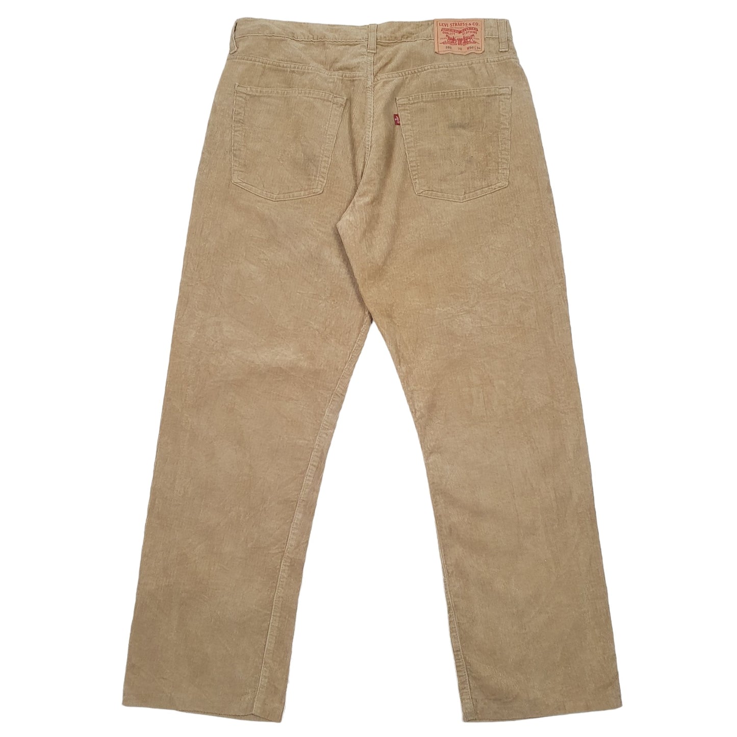 Mens Beige Levis 582 Corduroy Trousers