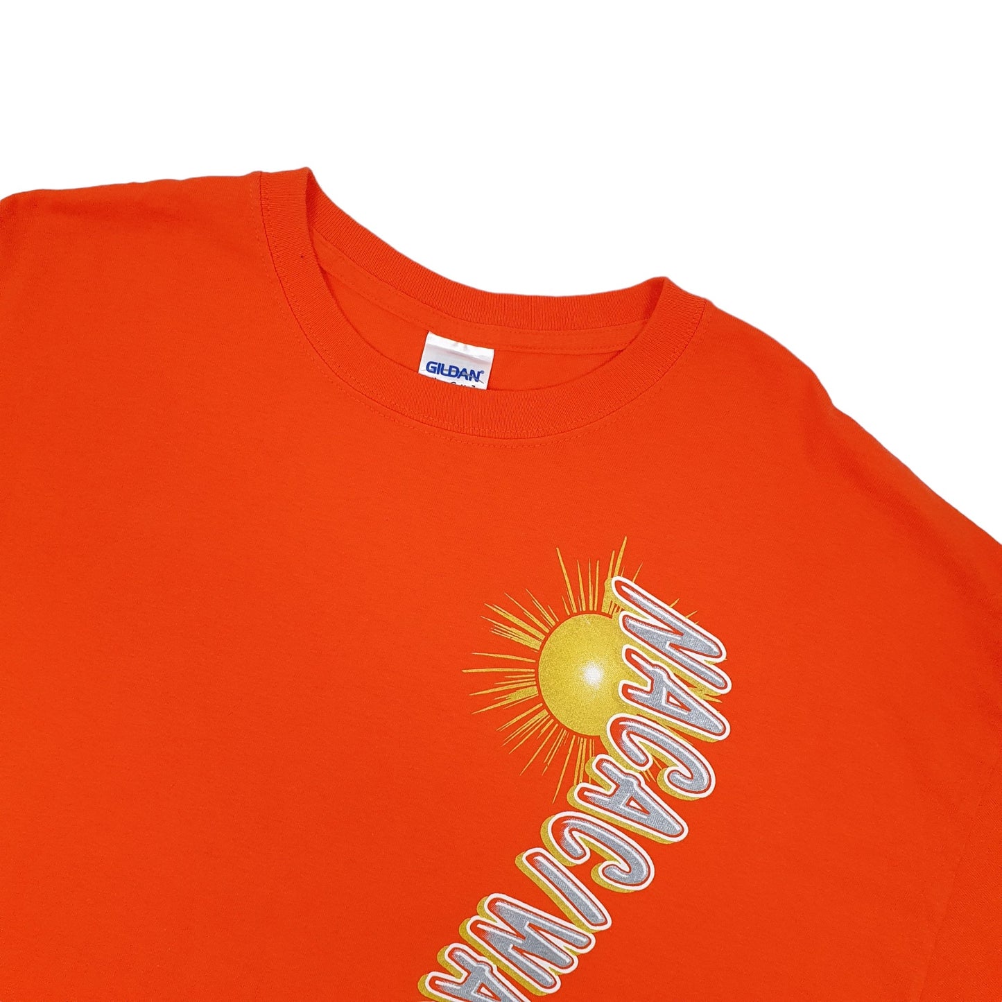 Gildan USA College California Short Sleeve Polo Shirt Orange