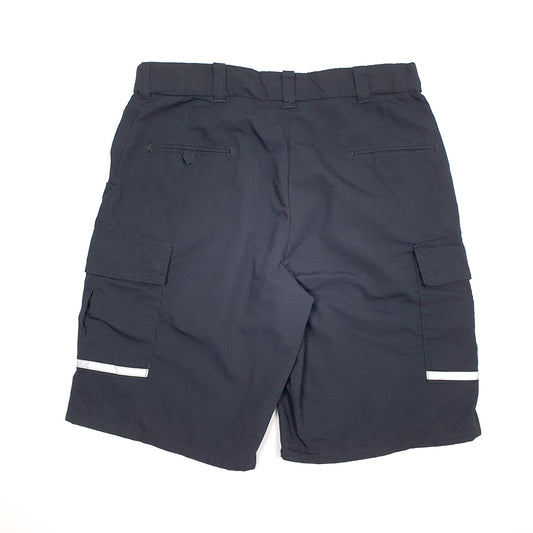 Mens Navy Horace Small Chino Feflective Workwear Cargo Shorts