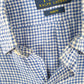 Ralph Lauren Long Sleeve Slim Fit Gingham Linen Shirt Blue