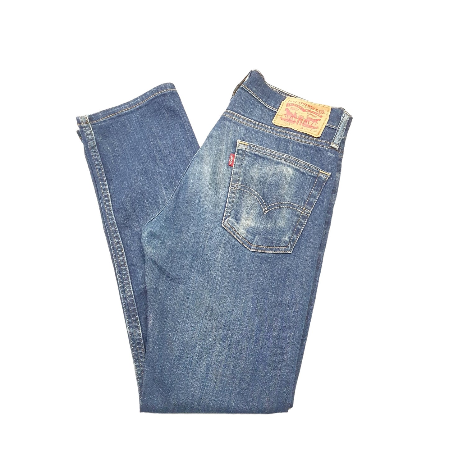 Levis 513 Slim Fit Jeans W30 L29 Blue